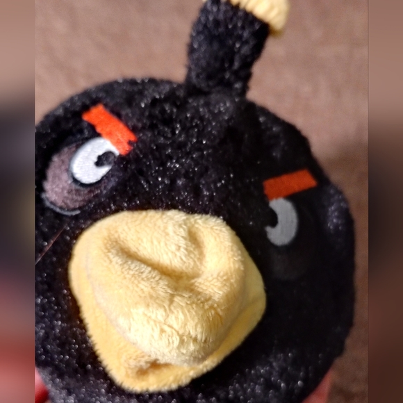 Angry Birds Black Bird Crow  Plush Toy 6” Stuffed No Sound Stuffed Animal Doll - Picture 9 of 10